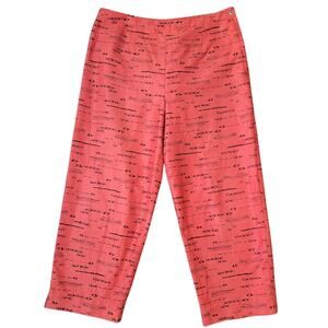 VTG Chico’s Egyptian Art Pants Pink Red Artsy XL